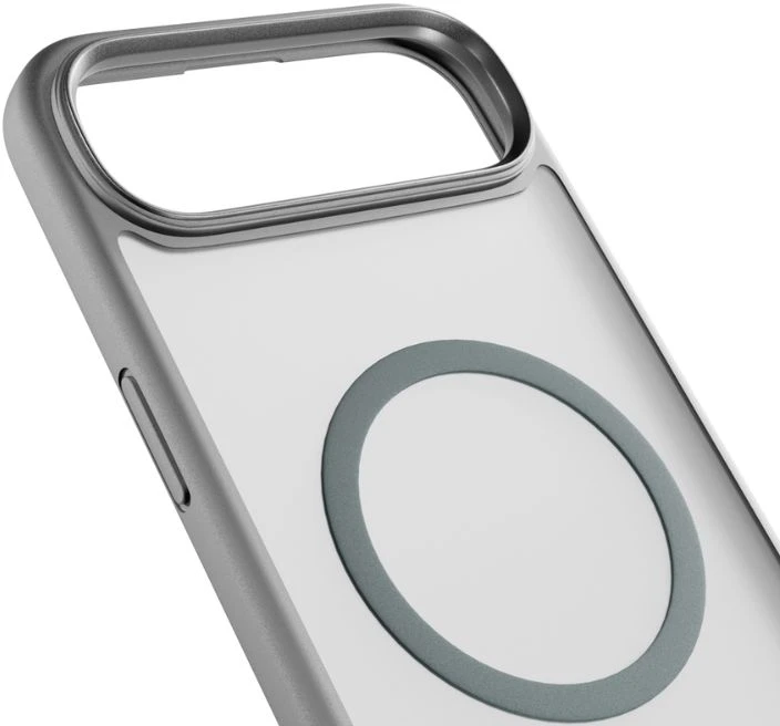 „Epico HeroMatte Pro Mag+“ dėklas | „iPhone Air“ | pilkas | Suderinamas su „Qi2“ ir „MagSafe“ | viso žiedo ir kameros salelės apsauga