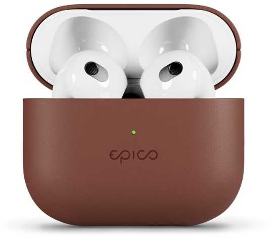 Epico odinis dėklas Airpods 4 – rudas