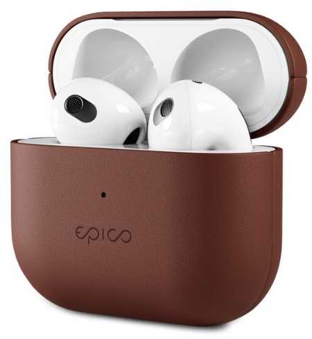 Epico odinis dėklas Airpods 4 – rudas