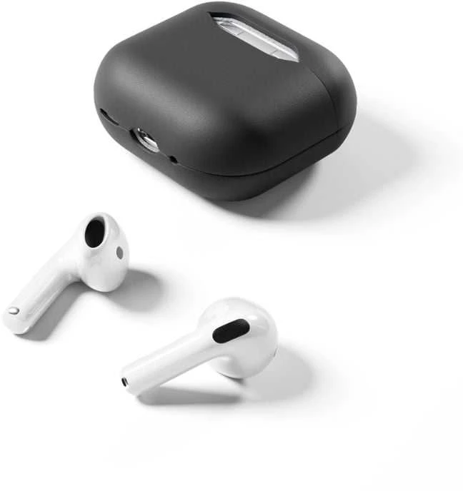 Epico Leather dėklas Airpods 4 - Juodas