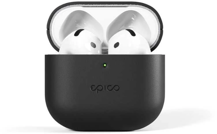 Epico Leather dėklas Airpods 4 - Juodas
