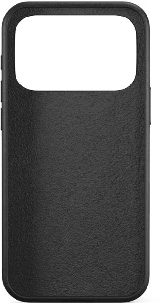 „Epico Leather Pro Mag+“ dėklas, skirtas „iPhone 17 Pro Max“, suderinamas su „Qi2“ ir „MagSafe“, juodas