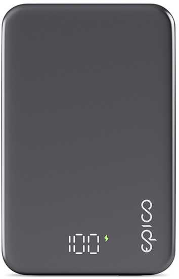 Epico Mag+ Aliuminio Power Bank Baterija Capacity 10 000mAh - space pilkas