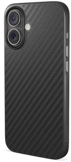 Dėklas Epico Mag+ Hybrid Carbon Case iPhone 16 Plus - Juodas