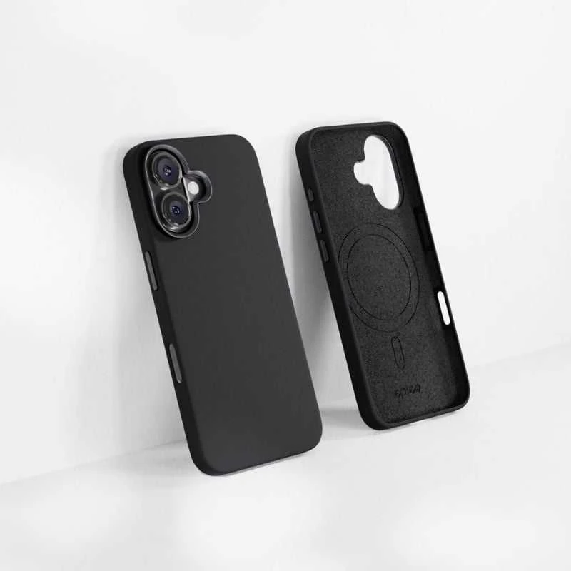 Dėklas Epico Mag+ Pro silikonový ochranný kryt s MagSafe pro Apple iPhone 16 juoda