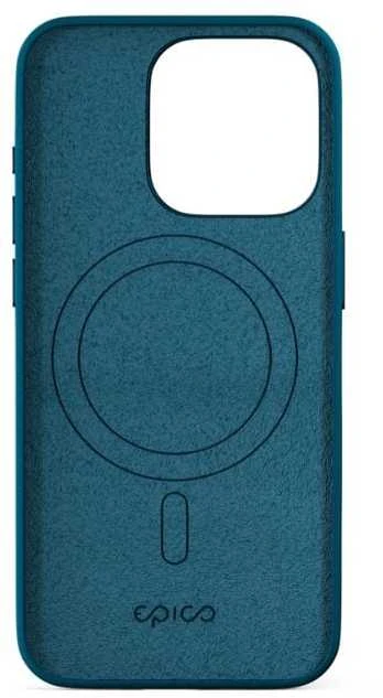 Dėklas Epico Mag+ Pro silikoninis apsauginis dangtelis su MagSafe, skirtas Apple iPhone 16 Pro mėlynai