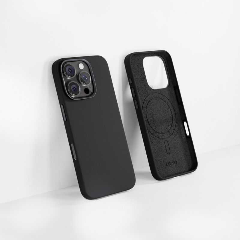 Dėklas Epico Mag+ Pro silikonový ochranný kryt s MagSafe pro Apple iPhone 16 Pro juoda