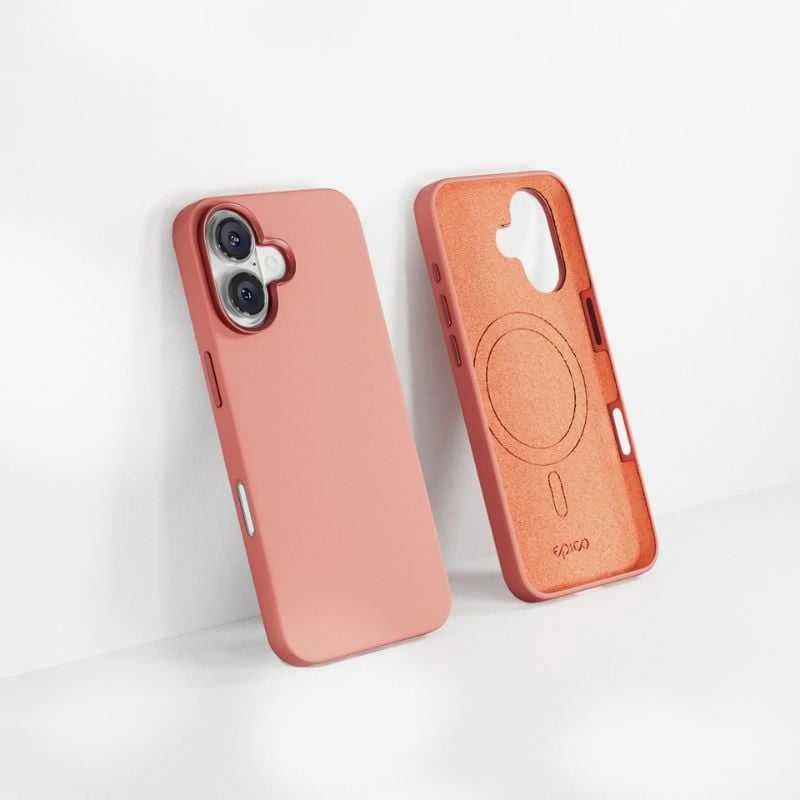 Dėklas Epico Mag+ Pro silikoninis apsauginis dangtelis su MagSafe, skirtas Apple iPhone 16 pink