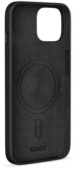 Epico Mag+ Silikoninis dėklas for iPhone 15 - MagSafe compatible - juodas