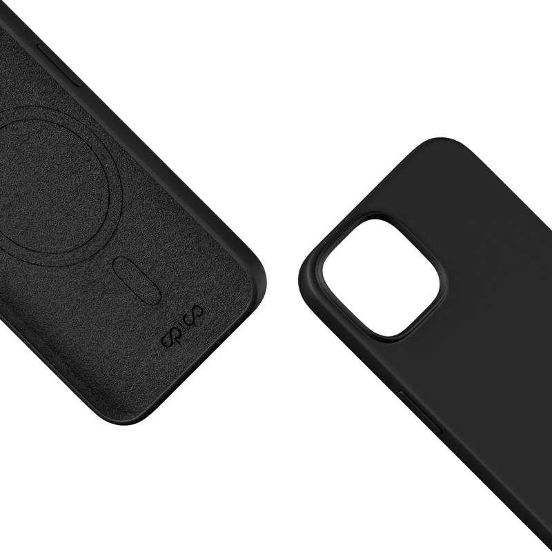 Epico Mag+ Silikoninis dėklas for iPhone 15 - MagSafe compatible - juodas