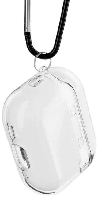 Permatomas AirPods Pro 3 dėklas su karabinu