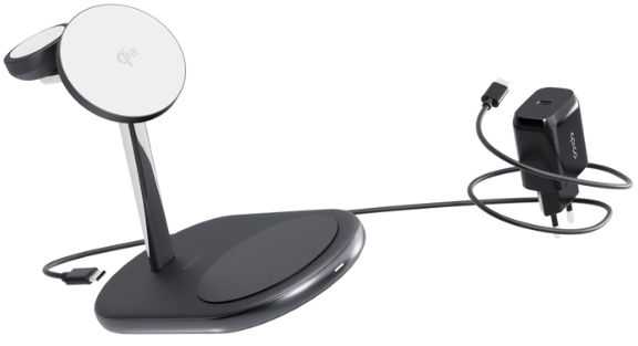 Epico Qi2 3in1 MagSafe Wireless Charger - Juodas