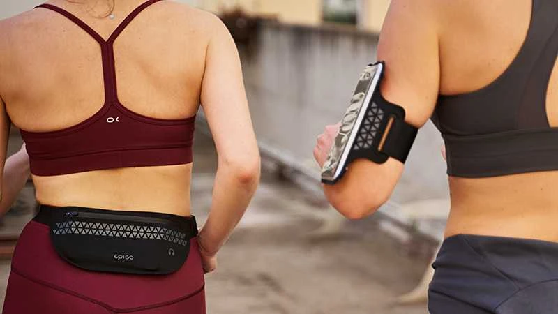Dėklas Epico Running Pouch - Juodas