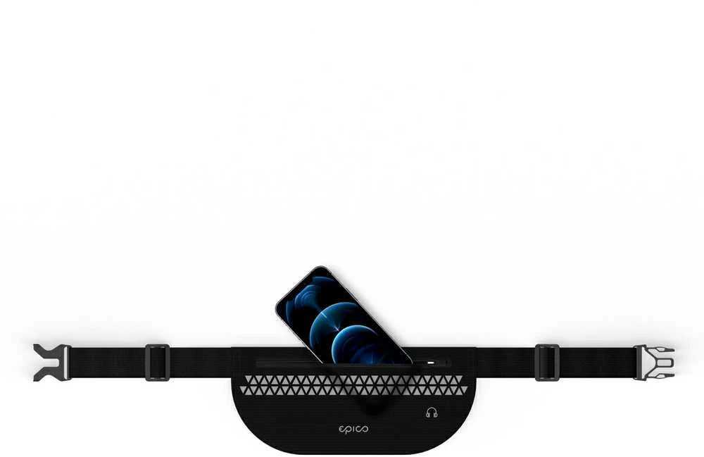 Dėklas Epico Running Pouch - Juodas