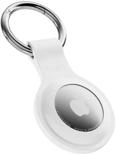 „Epico“ silikoninis dėklas su visa nugarėle, skirtas „Apple AirTag“, baltas