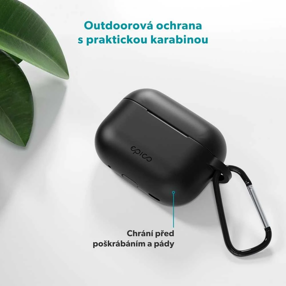 Epico AirPods Pro 3 dėklas su karabinu