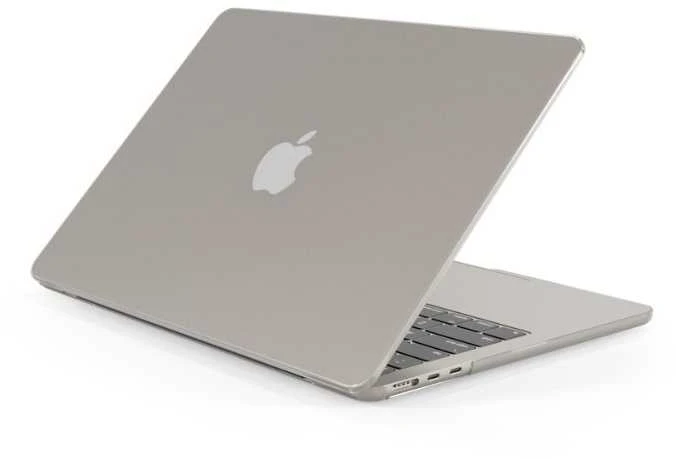 Epico Slim Shell, skirtas Macbook Air 13,6" M2/M3/M4 (A2681/A3113) – matinis skaidrus