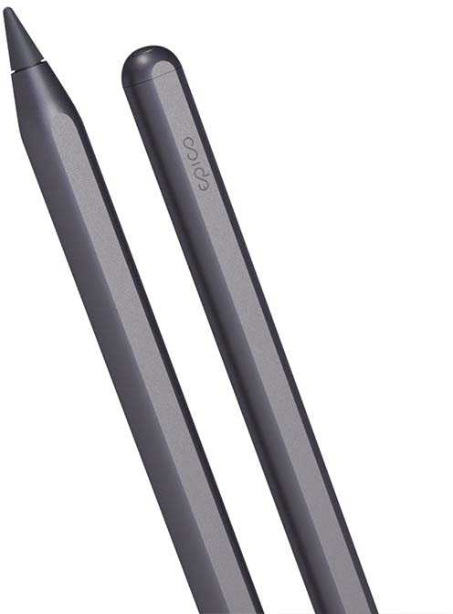 Epico Stylus Pen with Magnetic Wireless Charging - Kosminė pilka
