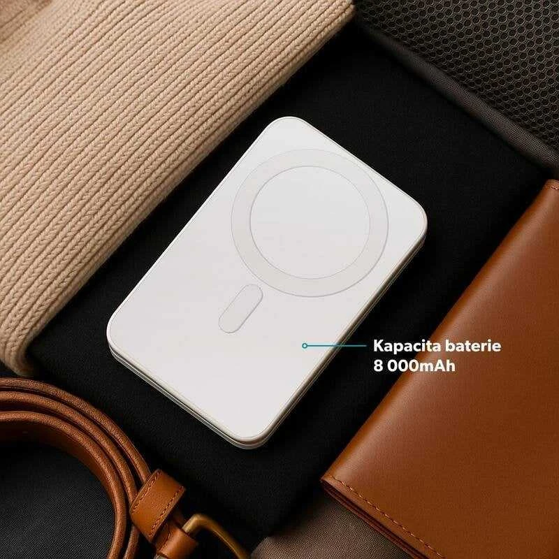 Epico EF50 UltraBase 4in1 Bezdrátová nabiječka s Powerbankou bílá
