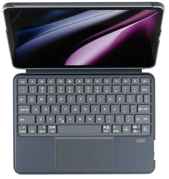 Epico „UltraBoard“ klaviatūra su foniniu apšvietimu ir EK30 dėklu | „Apple iPad 10,9“ (2022) / 11“ A16 | EN