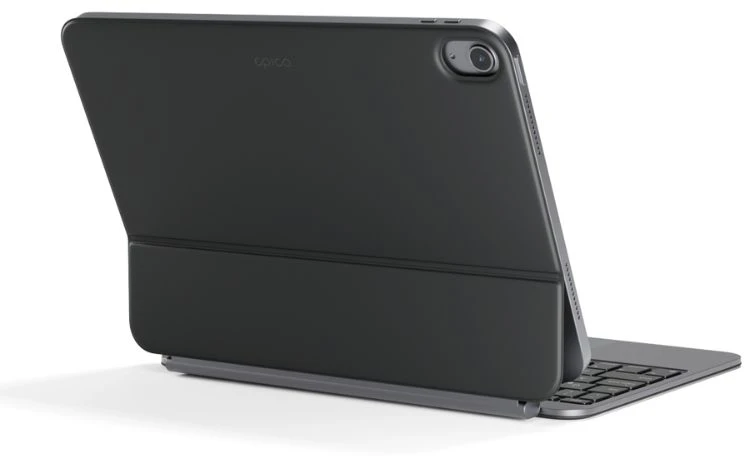 Epico UltraBoard Slim Aluminum Keyboard with Case EK40 | iPad 10.9" (A14)/11" (A16) | Space Juodas | CZ | Multi-touch trackpad