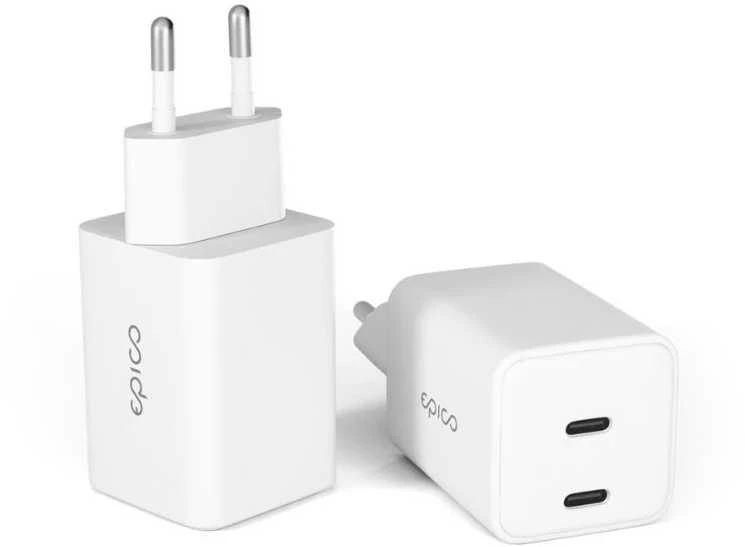 „Epico UltraBoost EA45“ 45 W GaN greitasis įkroviklis iš tinklo - baltas