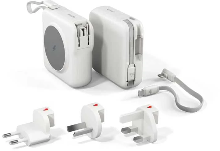 „Epico UltraPack 3in1“ 10 000 mAh kelioninė išorinė baterija ir ET50 maitinimo adapteris | baltas