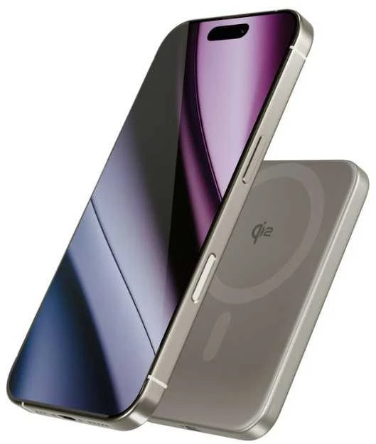 Epico UltraPack EM51 Qi2 5000 Slim Mag+ aliuminio power bank - titanium