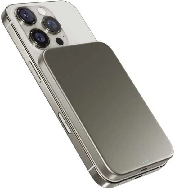 Epico UltraPack EM51 Qi2 5000 Slim Mag+ aliuminio power bank - titanium