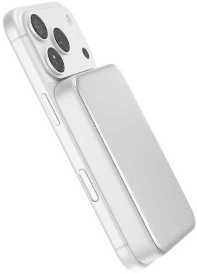 Epico UltraPack Qi2 25W 10000mAh aliuminio Mag+ wireless powerbank EM75 | sidabrinis | MagSafe compatible