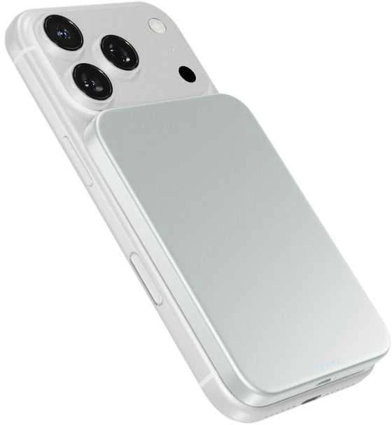 „Epico UltraPack Qi2 Slim 5000mAh Alu Mag+“ belaidis išorinis akumuliatorius EM51 - strieborn