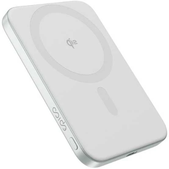 „Epico UltraPack Qi2 Slim 5000mAh Alu Mag+“ belaidis išorinis akumuliatorius EM51 - strieborn