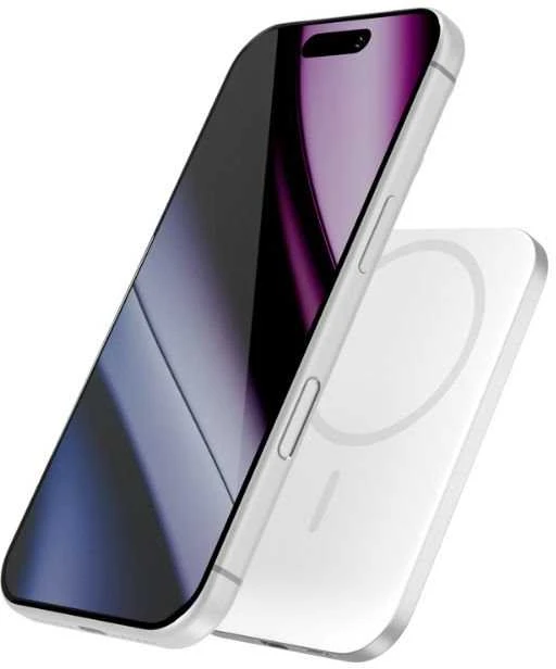 Epico UltraPack Slim 3000mAh aliuminio Mag+ wireless powerbank EM31b | sidabrinis