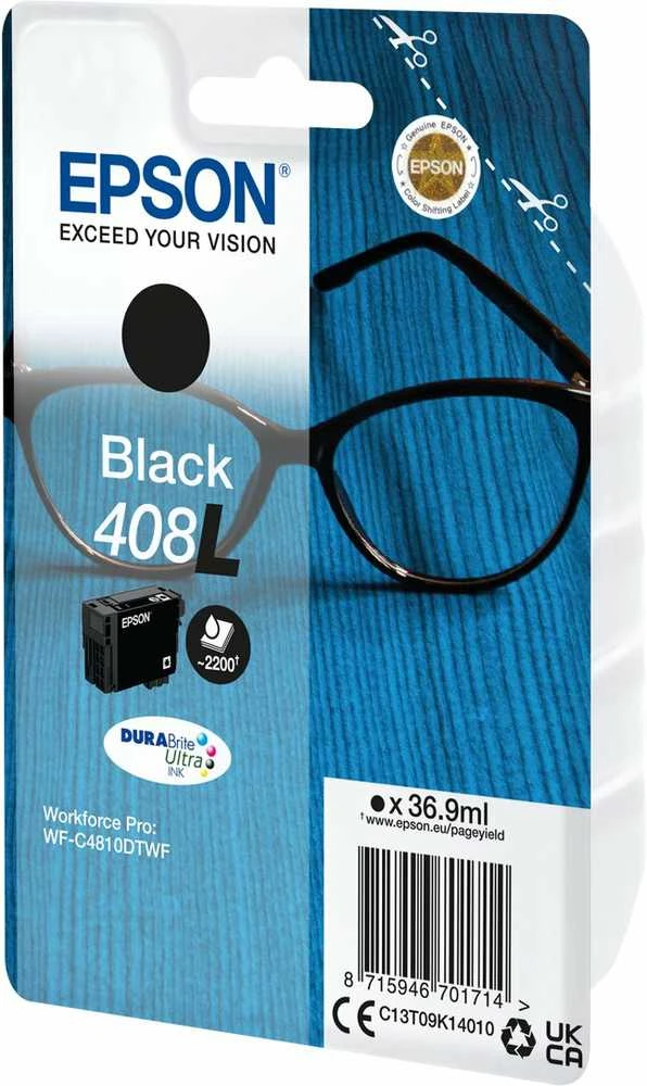 Epson 408L | DURABrite Ultra Ink | Juodas