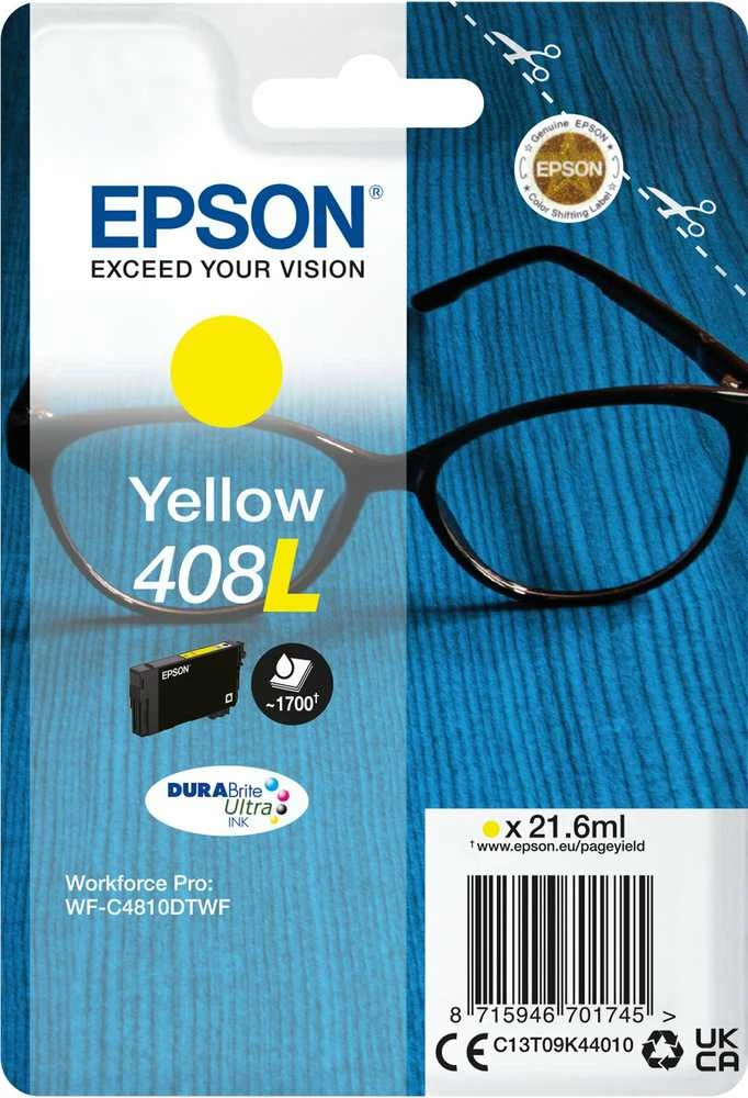 Epson DURABrite Ultra 408L | Ink cartrige | Geltona