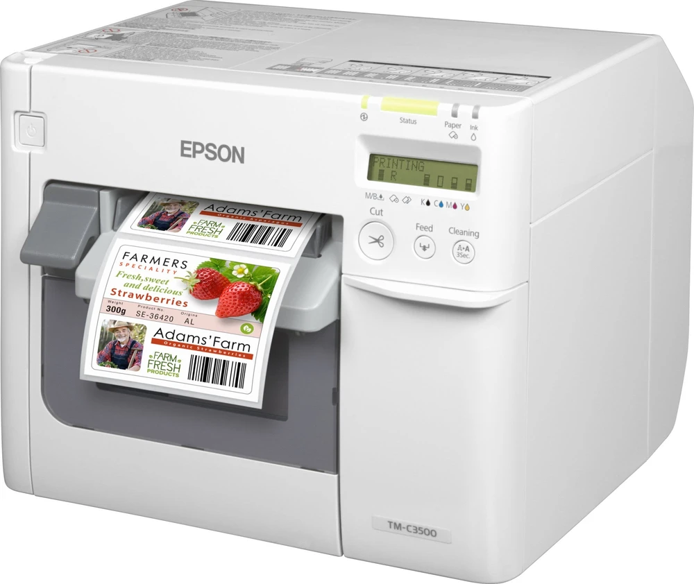 Spalvotas rašalinis etikečių spausdintuvas Epson ColorWorks C3500