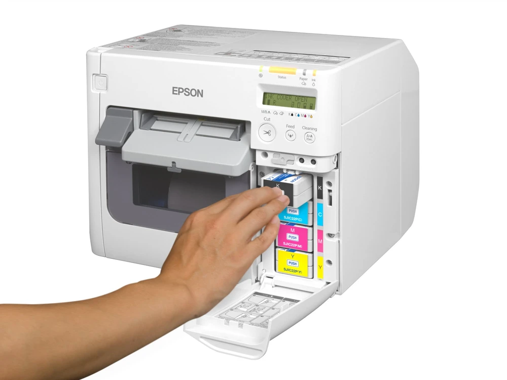 Spalvotas rašalinis etikečių spausdintuvas Epson ColorWorks C3500