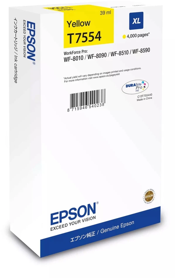EPSON WF-8xxx serijos rašalo kasetė XL Taip