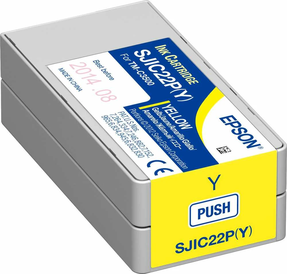Epson SJIC22P(Y) (C33S020604) Rašalinė kasetė, Geltona
