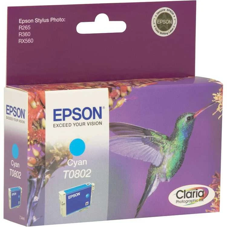Epson T0802 (C13T08024011), žydra kasetė
