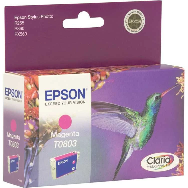 Epson T0803 (C13T08034011), purpurinė kasetė