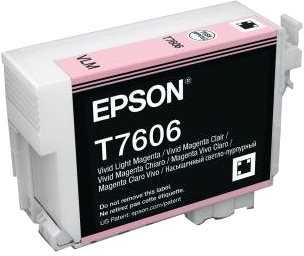 Epson T7606 rašalo kasetė, šviesiai purpurinė