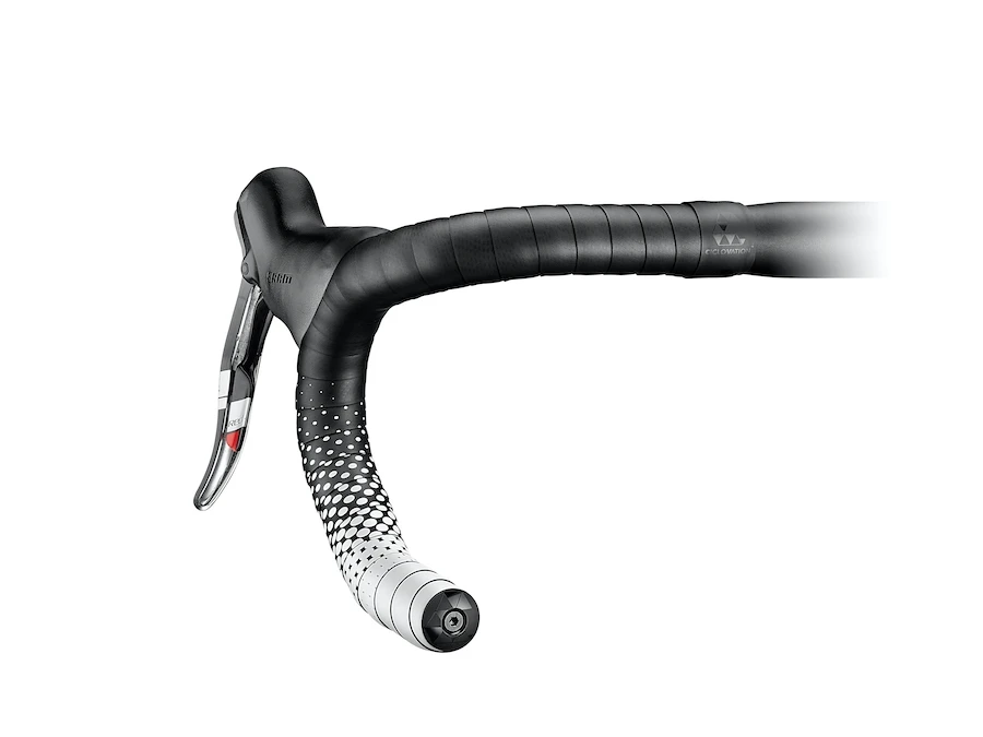Ergon „Ciclovation Leather Touch Fusion“ apdangalas, juodas/baltas