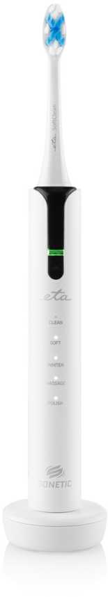Dantų šepetėlis ETA Set of Electric Toothbrushes | ETA270990000 Sonetic | Įkraunamas | Suaugusiems | Šepetėlių skaičius galvutės įeina 4 | Number of teeth brushing modes 5 | Juodas/Baltas