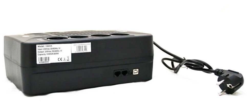 Eurocase EA200PLUS EVO 1000VA, interaktyvi linija, 8x lizdas