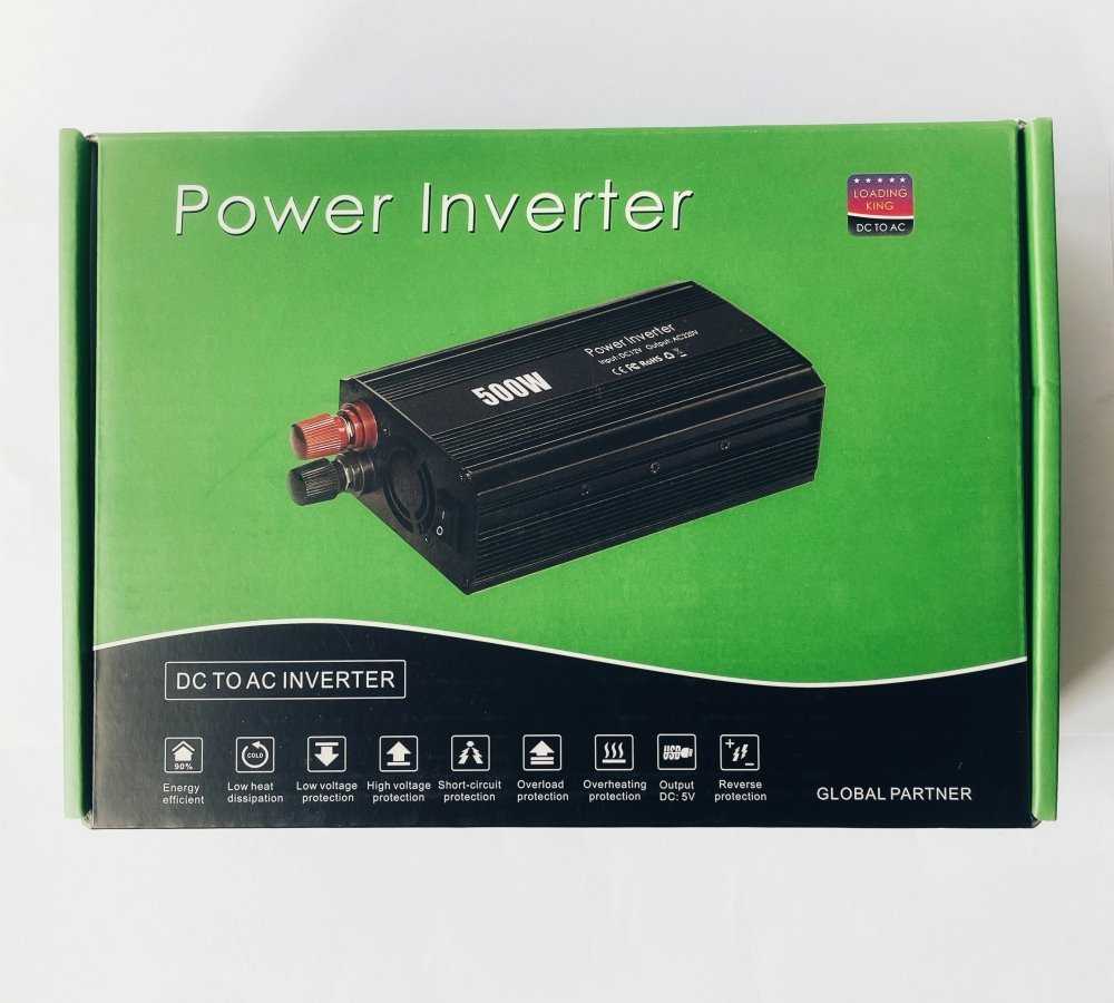 EUROCASE įtampos keitiklis DY-8109-12, AC/DC 12V/230V, 500W, USB