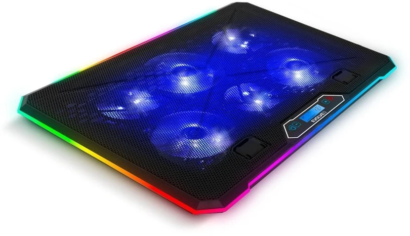 Podstawka chłodząca Evolveo Ania 9 RGB, nastavitelný podstavec pro notebook
