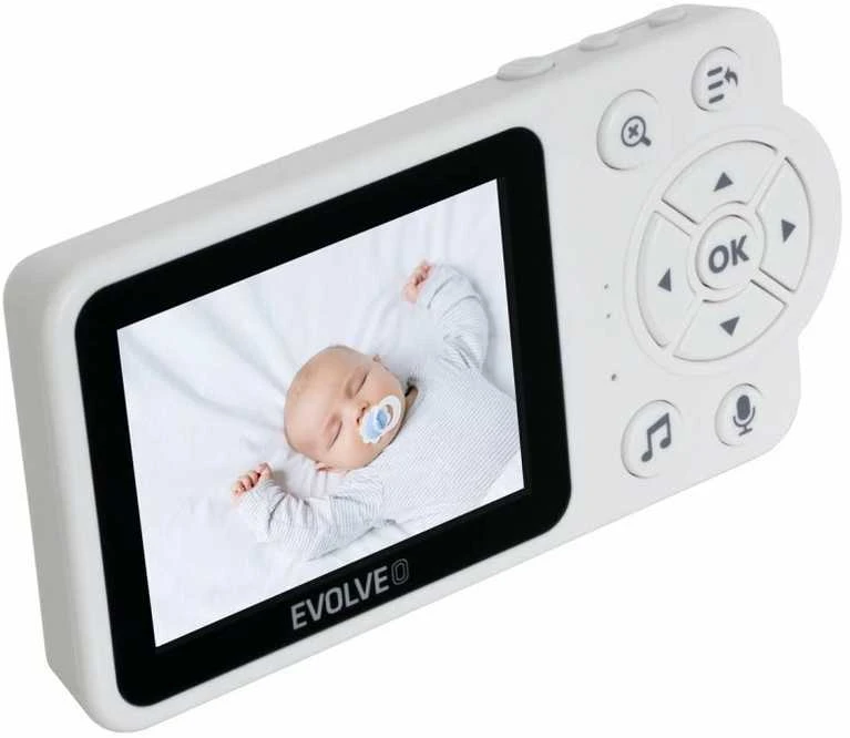 Niania Evolveo Baby Monitorius N3, LCD ekranas, IR apšvietimas, rožinis