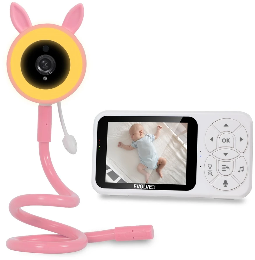 EVOLVEO Baby Monitorius N35 pink