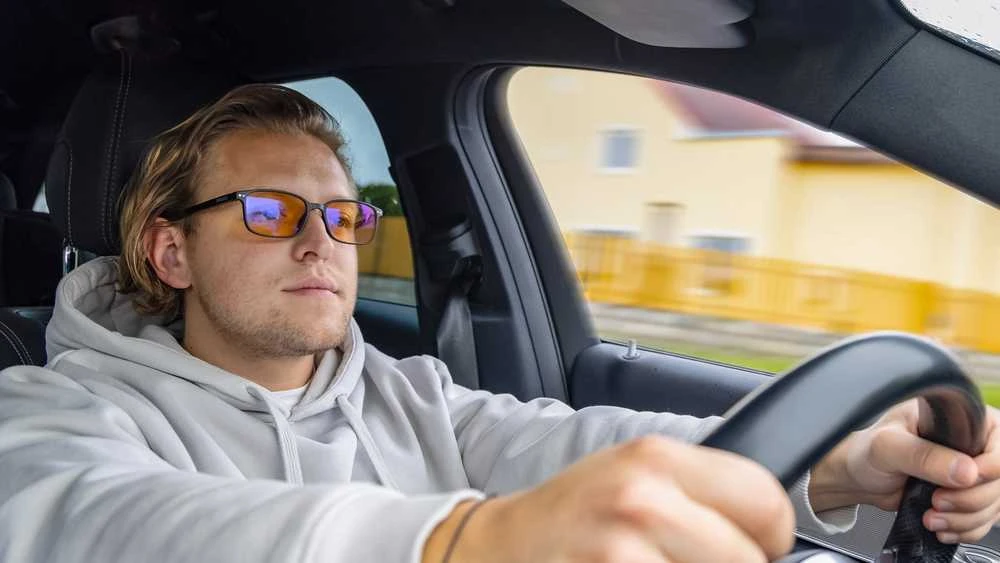 „EVOLVEO BlueBlock40“, PC akiniai, blokuojantys mėlyną šviesą 40 %, be dioptrijų, juodi
